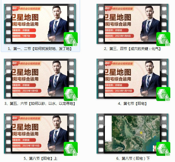 风水堪舆许联斌全集--卫星地图阴阳宅综合运用